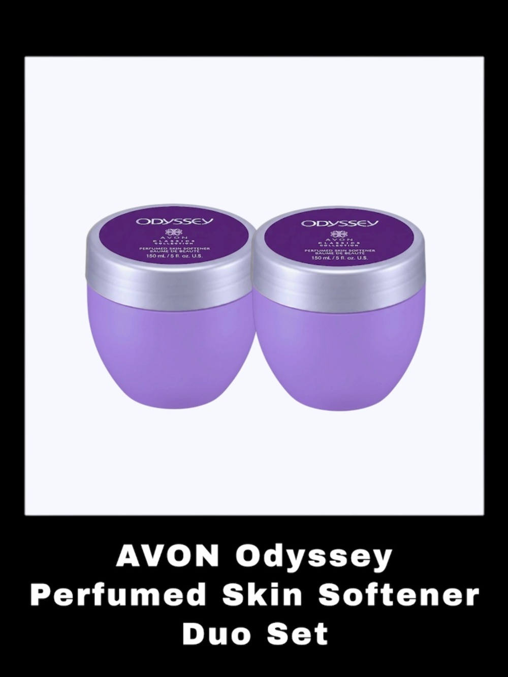 AVON Odyssey 5.0 Fluid Ounces Perfumed Skin Softener Duo Set